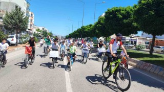 Adıyamanda değerlere sahip çıkmak için pedal çevirdiler