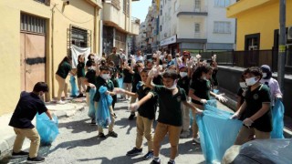 Akdenizde çevre temizliği bu kez çocuklarla yapıldı