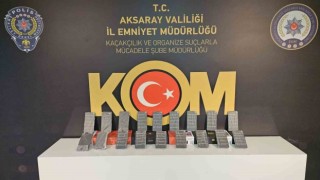 Aksarayda 18 adet kayıt dışı akıllı telefon ele geçirildi