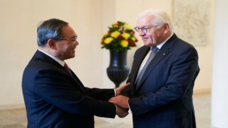 Almanya Cumhurbaşkanı Steinmeier ile Çin Başbakanı Li Berlinde bir araya geldi