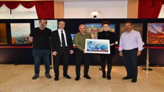 Altınova Uluslararası İpekyolu Resim Sergisi açıldı