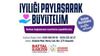 Ataşehir Belediyesi Aşevi, hayırsever vatandaşların kurban bağışlarını bekliyor