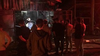 Atölye alev topuna döndü, içerisindeki ATV kullanılmaz hale geldi