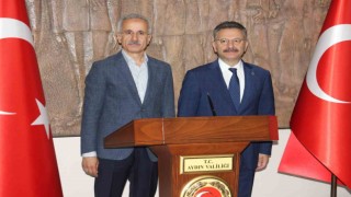 Bakan Uraloğlu, Vali Aksoy ile görüştü