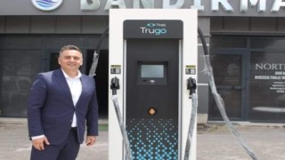 Bandırmada elektrikli araçlar için hızlı şarj ünitesi Trugo