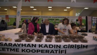 Başkan Büyükkılıça üreten kadınlardan teşekkür