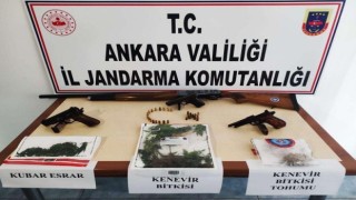 Başkentte çok sayıda çeşitli uyuşturucu madde ele geçirildi