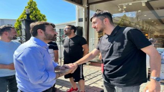 Bayram tatilini fırsat bilen Şahin, soluğu memeleketinde aldı