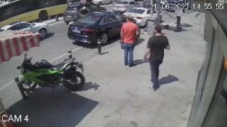 Bebekte ünlü oyuncunun kaza anı kamerada
