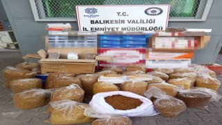 Bigadiçte kaçak tütün operasyonu