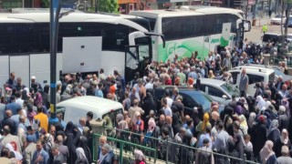 Bingölden kutsal topraklara gidecek ilk hac kafilesi uğurlandı