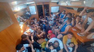 Bodrumda 86 düzensiz göçmen yakalandı: 2 gözaltı