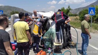 Burdurda trafik kazası: 4 yaralı