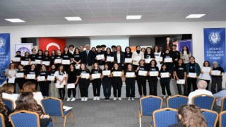 Bursada örnek projede sertifika heyecanı