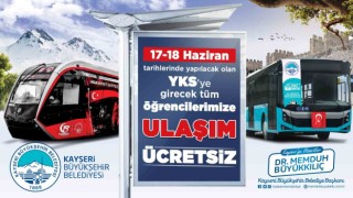 Büyükşehirden YKS öğrencilerine ücretsiz ulaşım desteği