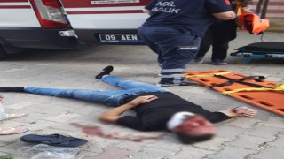 Cam balkon takan işçi, ikinci kattan düştü