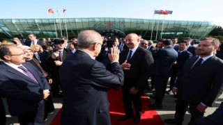 Cumhurbaşkanı Erdoğan, Azerbaycandan ayrıldı