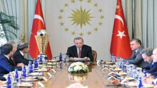 Cumhurbaşkanı Erdoğan, Galatasaray heyetini kabul etti