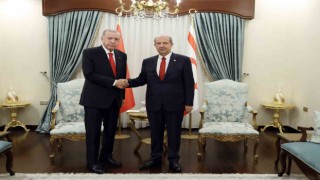 Cumhurbaşkanı Erdoğan, Tatar ile baş başa görüştü