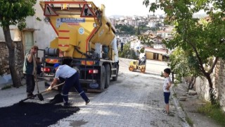 Demircideki selin izleri büyükşehir belediyesi tarafından siliniyor