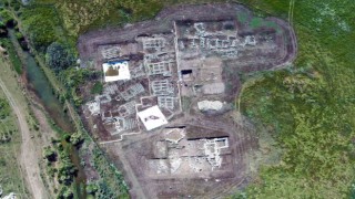 Diyarbakırda 12 bin yıllık tarih havadan görüntülendi