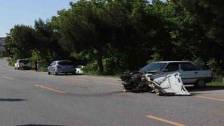 Duble yolda korkutan kaza: Kontrolden çıkarak karşı yöne geçti