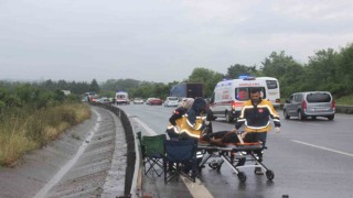 Düzce TEM Otoyolu savaş alanına döndü: 10 araç kazaya karıştı
