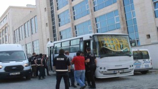 Edirnede Kukla 22 operasyonunda yakalanan 24 şüpheli adliyeye sevk edildi