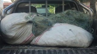 Eğirdir Gölünde sudak avcılığı yapan balıkçıya para cezası kesildi