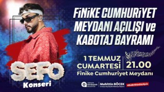 Finike Cumhuriyet Meydanı Sefo konseri ile açılıyor