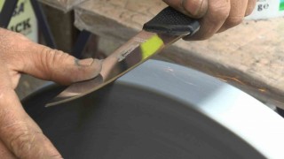 Gaziantepte bayram öncesi bıçak bileme mesaisi başladı