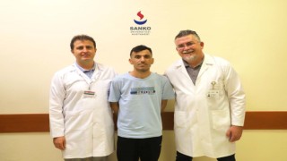 Güney Koreden şifa için SANKO Üniversitesi Hastanesine geldi
