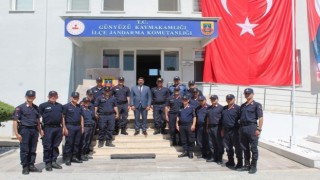 Günyüzü Kaymakamı Arslandan İlçe Jandarma Komutanlığına ziyaret