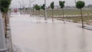 Gürpınarda sağanak sonrası su taşkınları meydana geldi