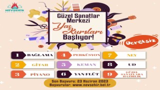 Güzel Sanatlar Merkezi Yaz kurs kayıtları başladı