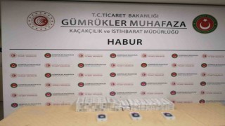 Habur Sınır Kapısında bin 250 paket kaçak sigara ele geçirildi