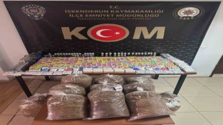 Hatayda gümrük kaçağı tütün operasyonu