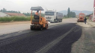 Hisarcıkta yol bakım çalışması