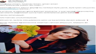 İçişleri Bakanı Yerlikaya şehit öğretmen Aybüke Yalçını andı