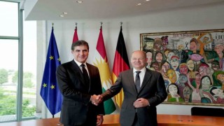IKBY Başkanı Barzani, Almanya Başbakanı Scholz ile bir araya geldi