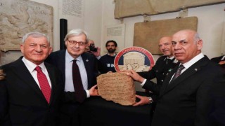 Irak, İtalyadan geri aldığı 2 bin 800 yıllık tarihi eseri sergiliyor