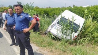 İşçi servisleri çarpıştı: 2 yaralı