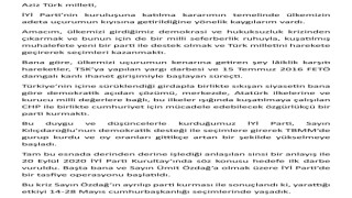 İYİ Parti Kurucu Genel Sekreteri Çıray, partisinden istifa etti