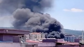 İzmirde çocuk parkında yangın paniği