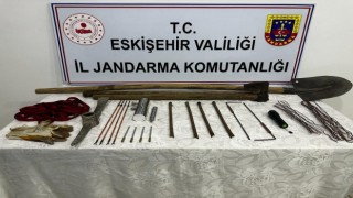 Jandarma ekiplerinden kaçak kazıya suçüstü