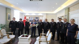 Jandarma Teşkilatından Vali Aktaşa ziyaret