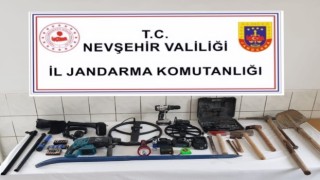 Kaçak kazı yapanlar suçüstü yakalandı