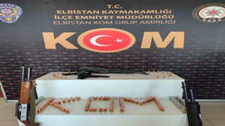 Kahramanmaraşta silah kaçakçılığı operasyonu: Biri Kalaşnikof 4 silah ele geçirildi
