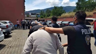 Karabükte hırsızlık şüphelisi 10 kişi adliyeye sevk edildi