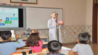 Karaman İl Sağlık Müdürlüğünden öğrencilere sağlık eğitimi